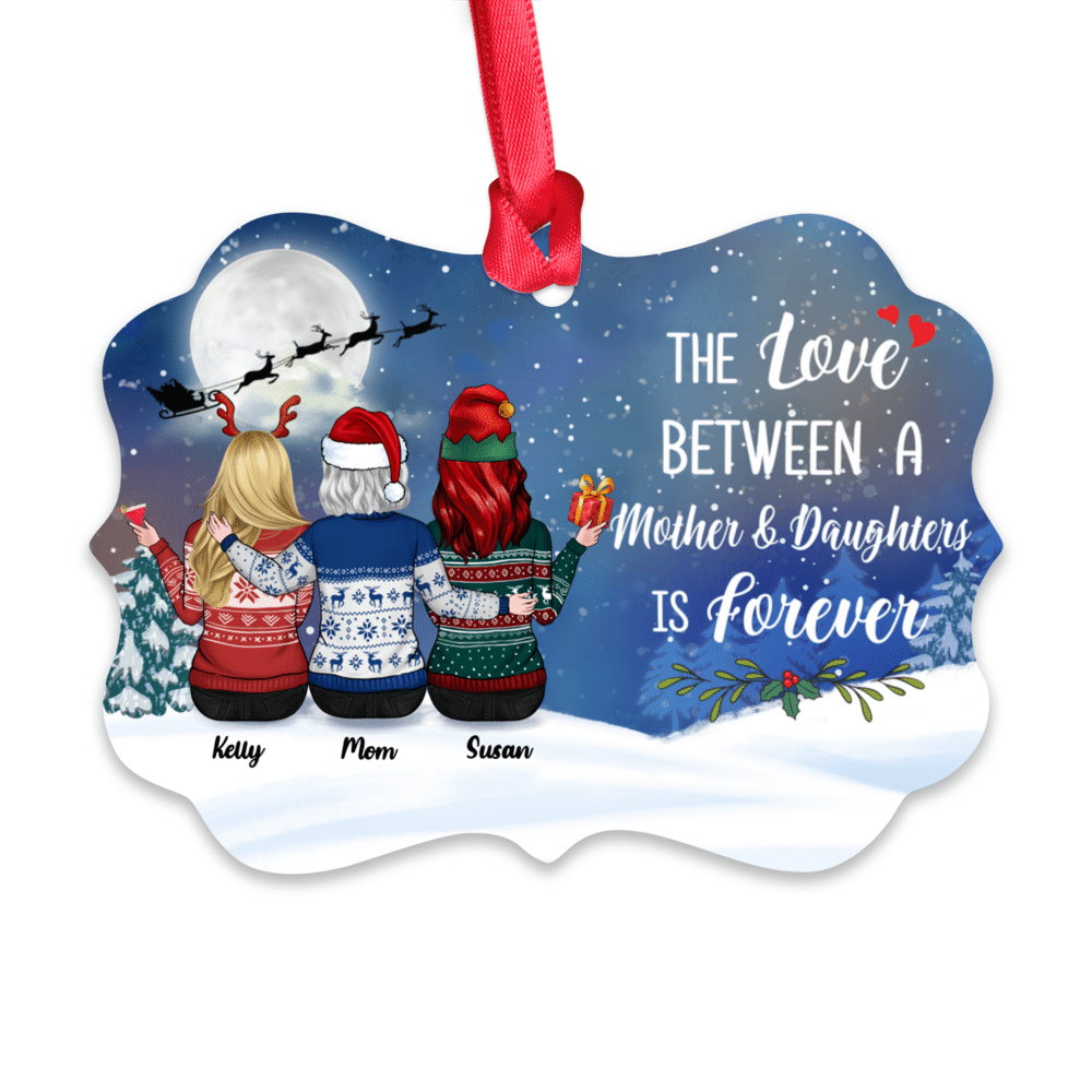 Mother  Daughters ornament - The love between a Mother and Daughters is forever_1