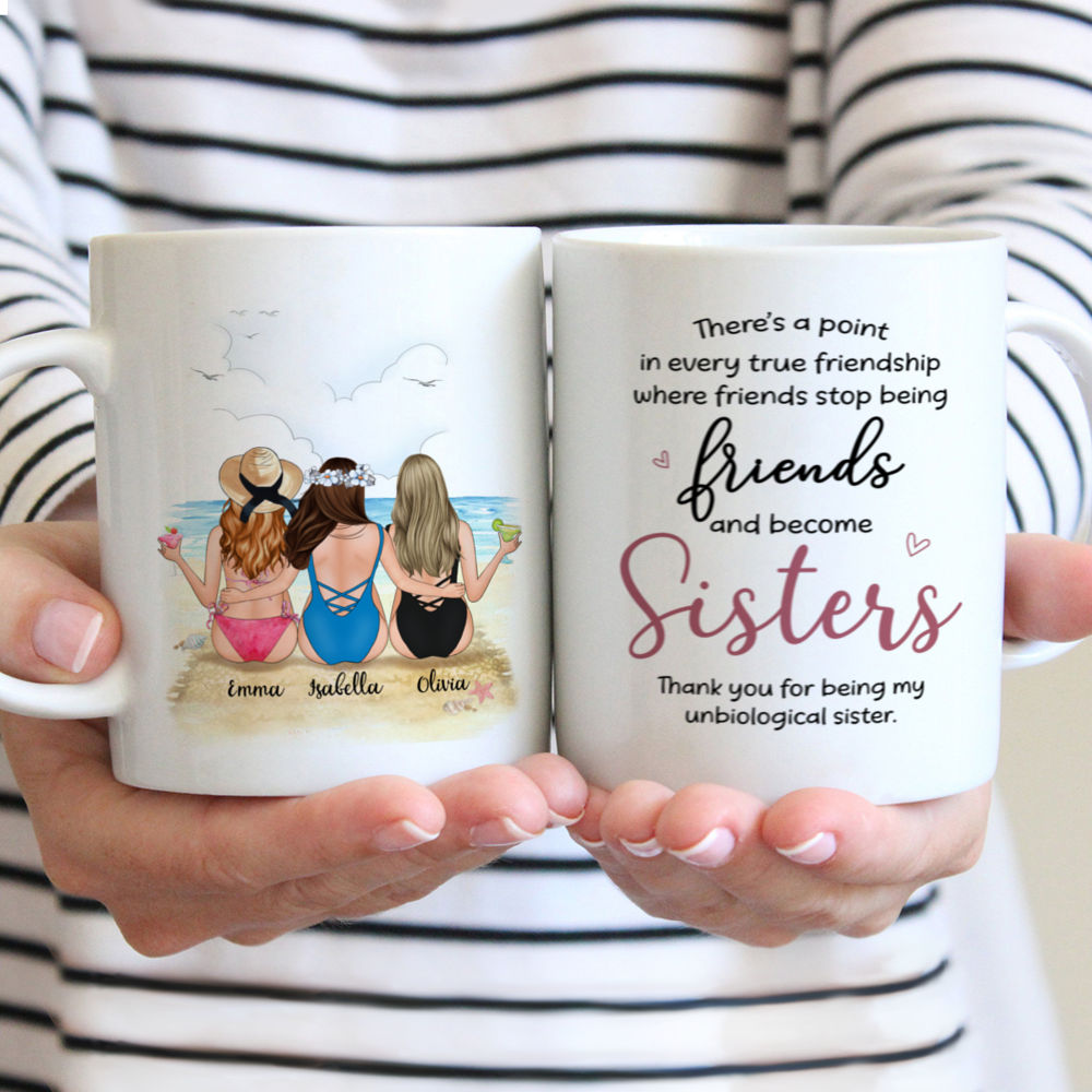 Personalized Mug - Best friends - Theres a point in every true friendship  where friends stop being friends