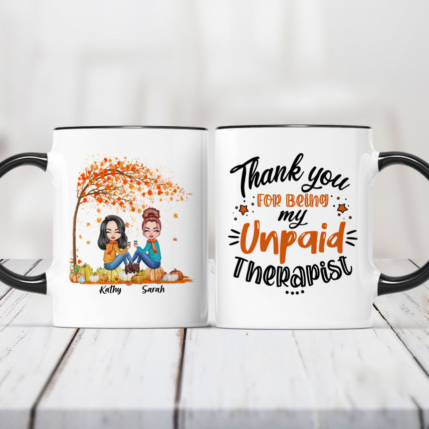 Thanks For Being My Unpaid Therapist - Bestie Personalized Custom Glas -  Pawfect House ™