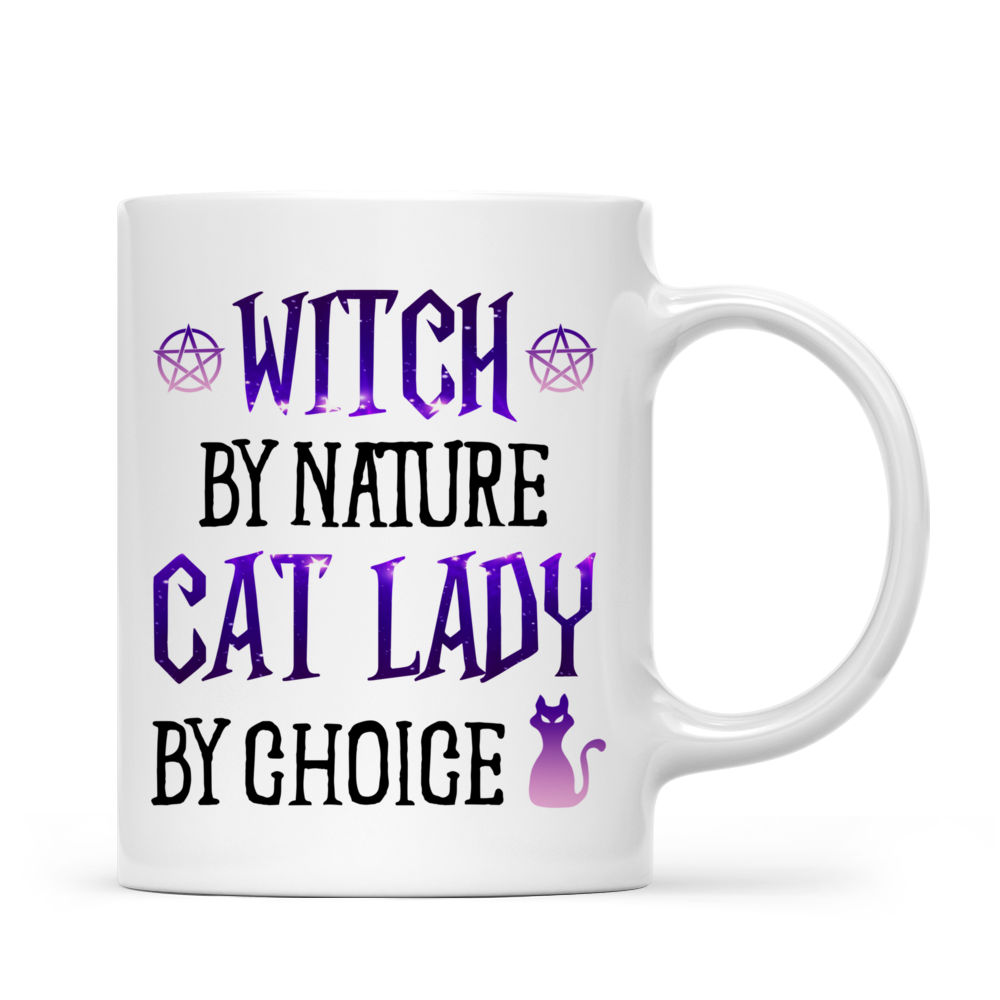 Personalized Mug - Halloween - Cat Witch - Witch  by nature  cat lady  by choice_5