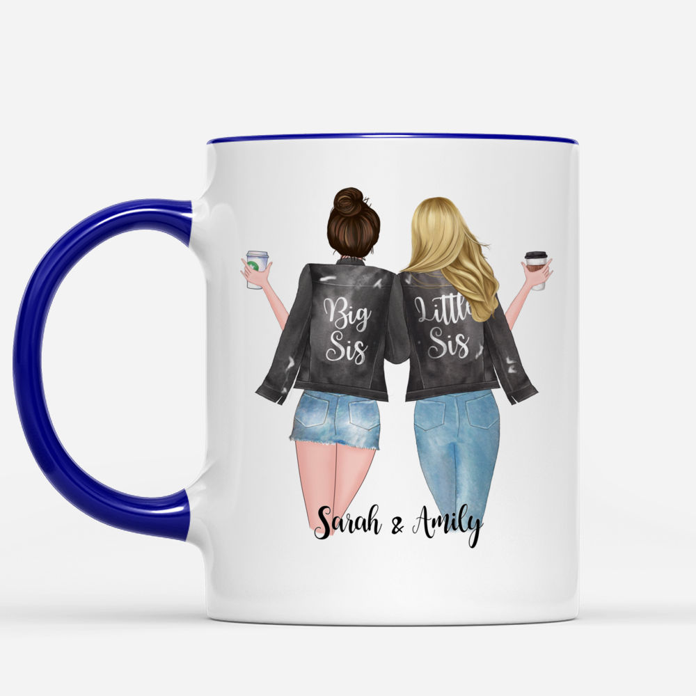 Personalized Sister Mug - Sisters Forever, Never Apart (Up to 6 Sisters)