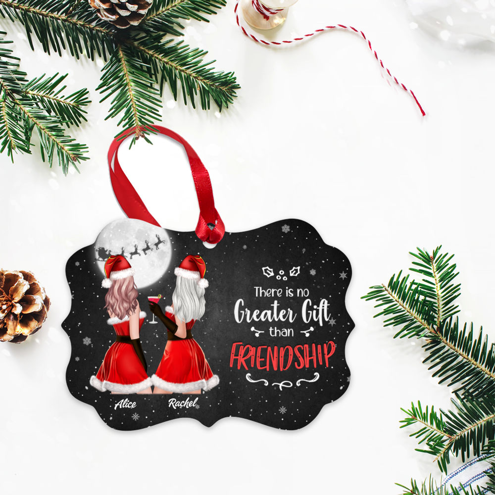 Customized Christmas Ornament - There Is No Greater Gift Than Friendship_3