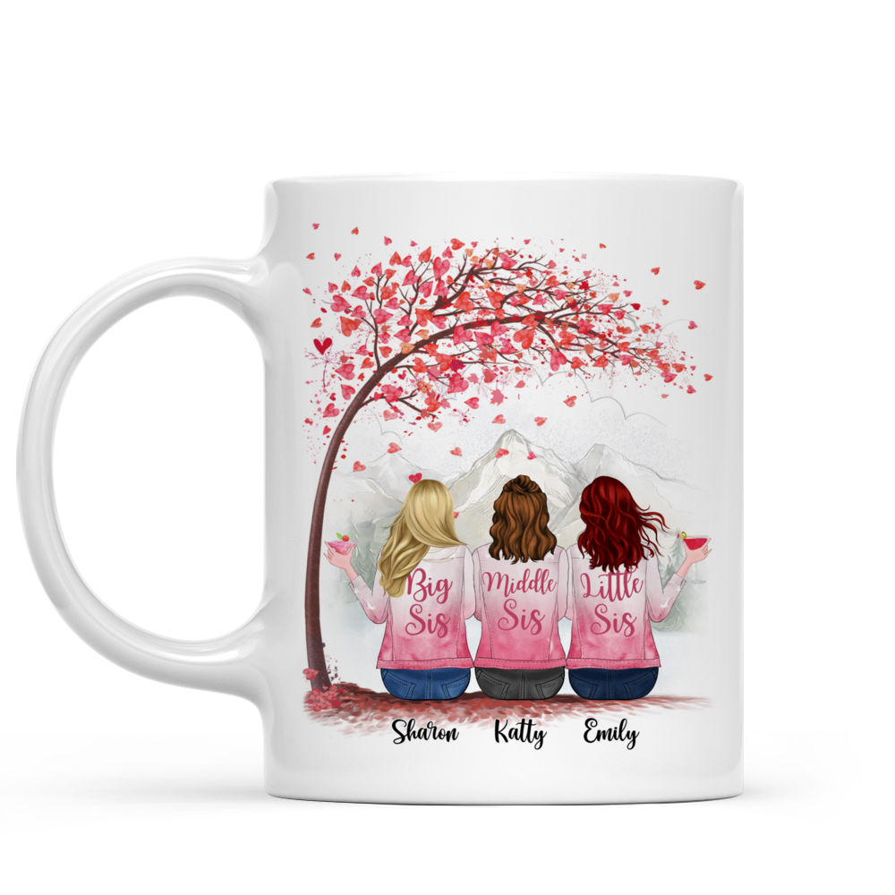 Customized Sister Mug - Sisters Forever Never Apart_1