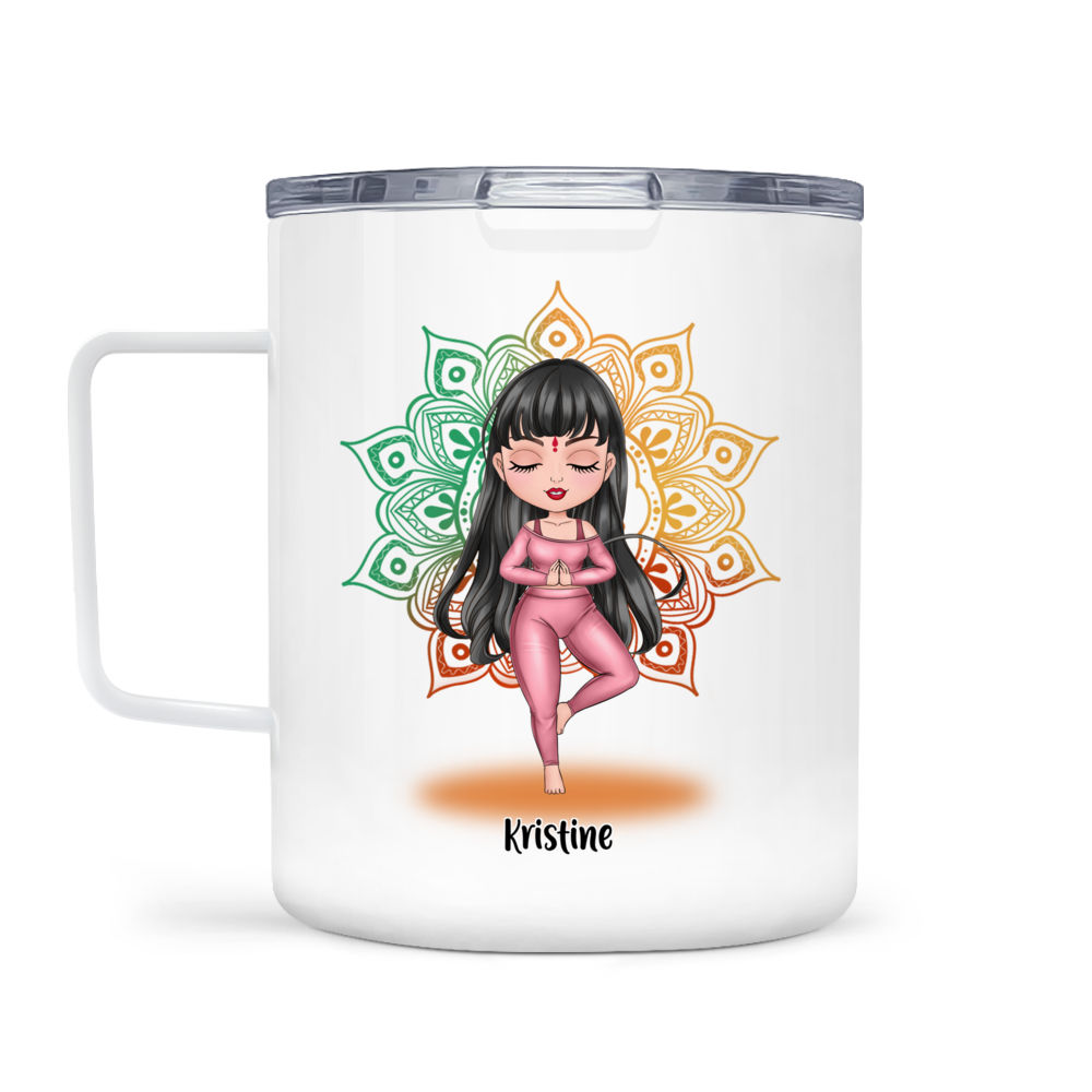 Personalized Mug - Yoga Chibi - I'm Not Sugar & Spice And