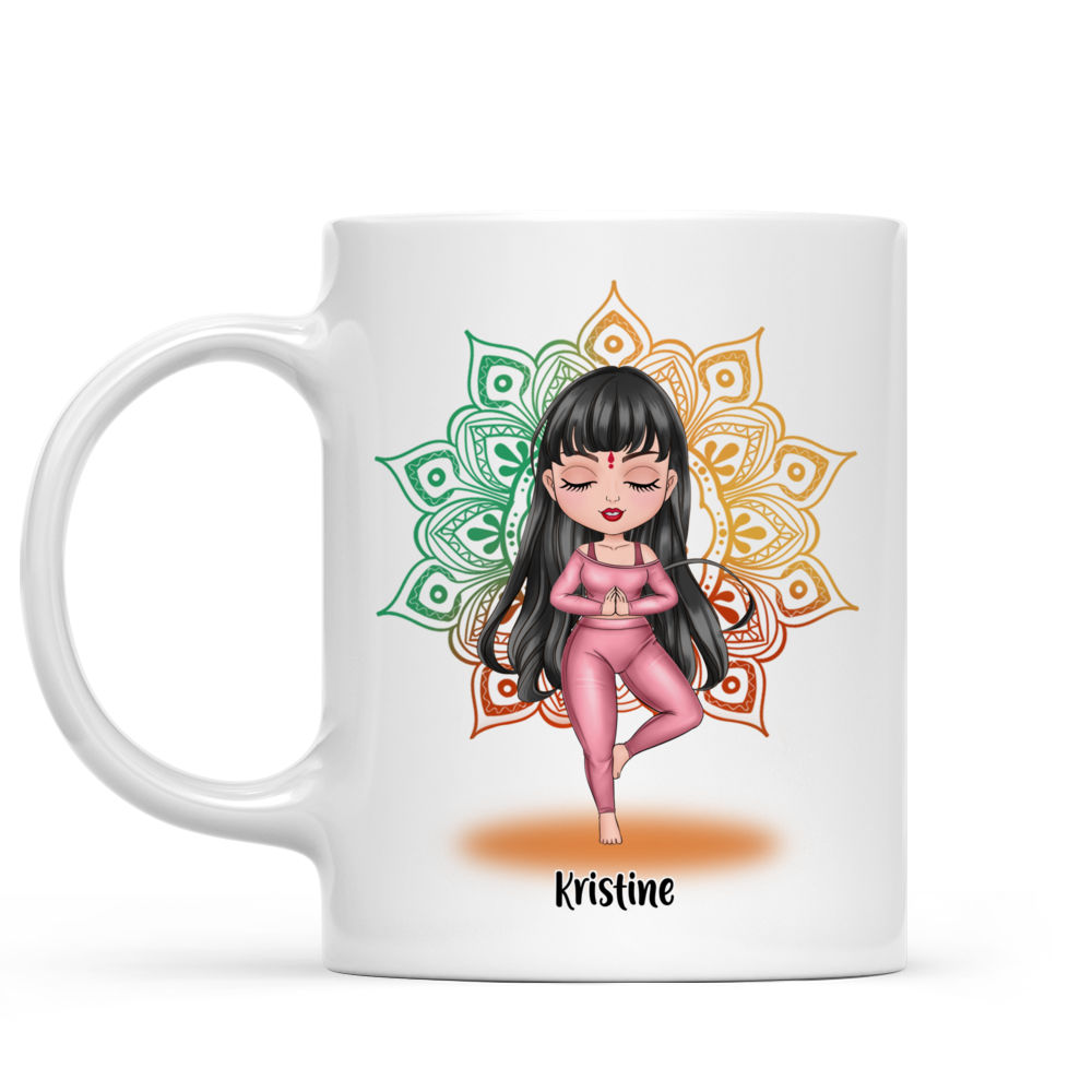 Personalized Mug - Yoga Chibi - The Path Of Inner Peace Begins With Four Words Not My F*cking Problem (6820)_2