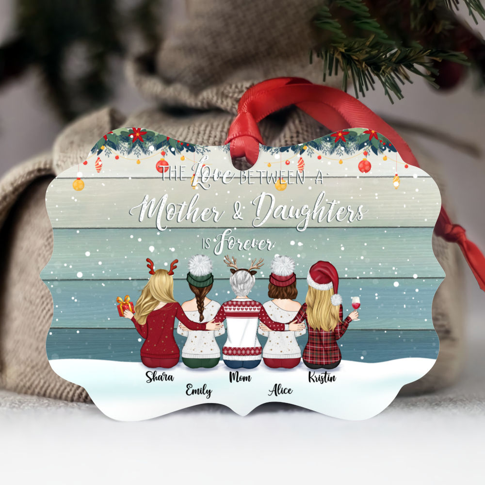 Mother Daughters ornament - The love between a Mother and Daughters is  forever