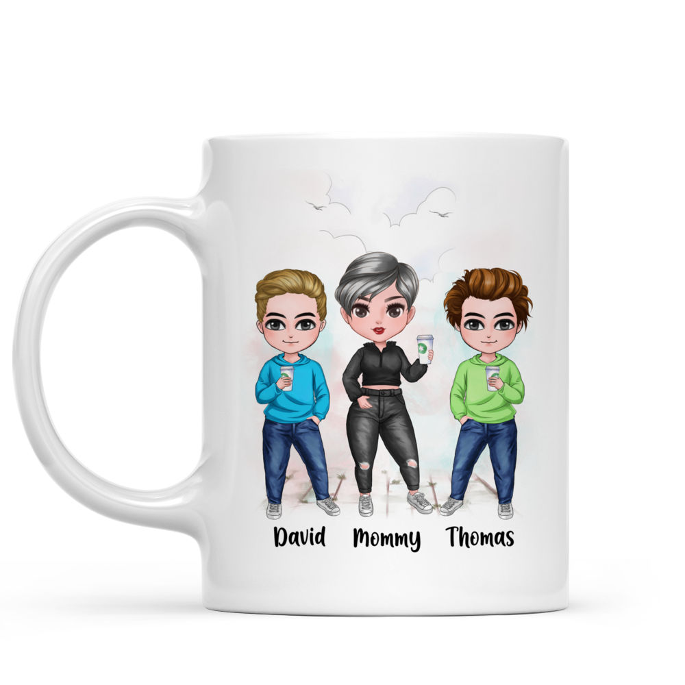 Mother and Sons - Like Mother Like Sons (6863) - Mother's Day Gift For Mom, Gift For Mother, Sons - Personalized Mug_2