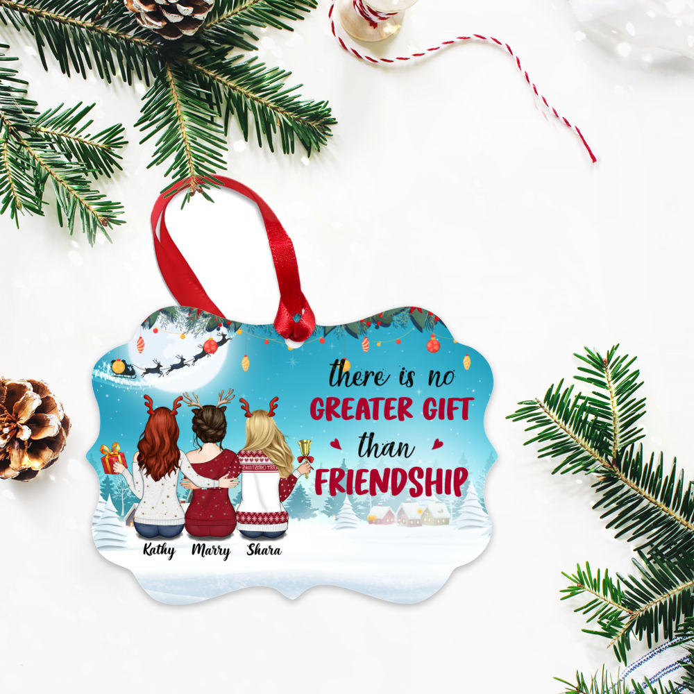 Personalized Christmas Ornament - There Is No Greater Gift Than Friendship (D3)_2