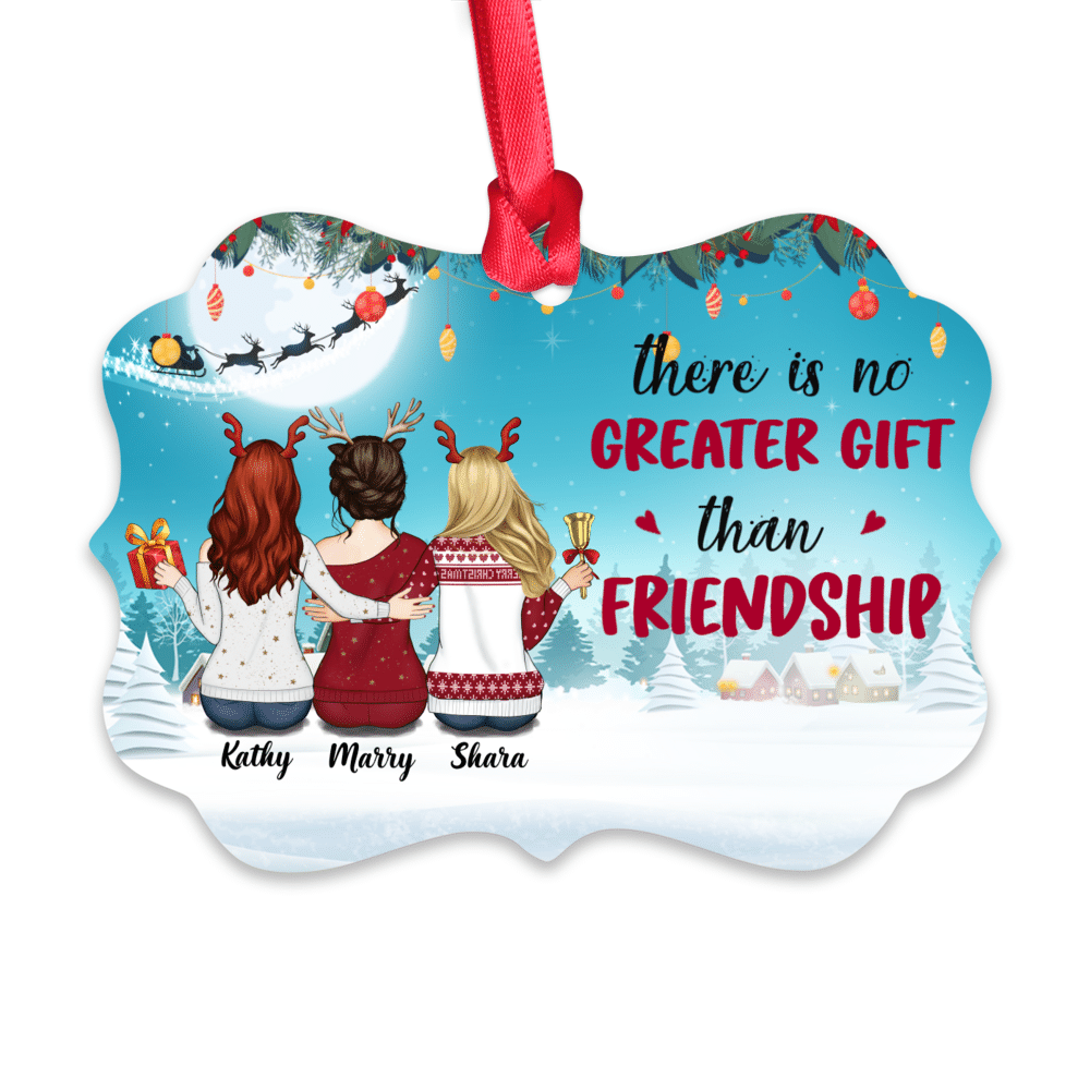 Personalized Christmas Ornament - There Is No Greater Gift Than Friendship (D3)_1