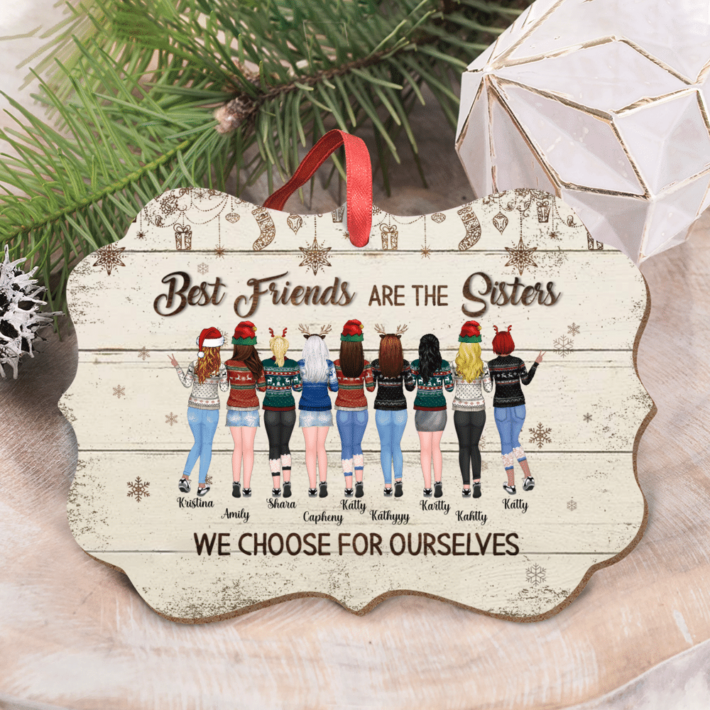 Best Friends Are The Sisters We Choose For Ourselves - Christmas Gift -  Wander Prints™