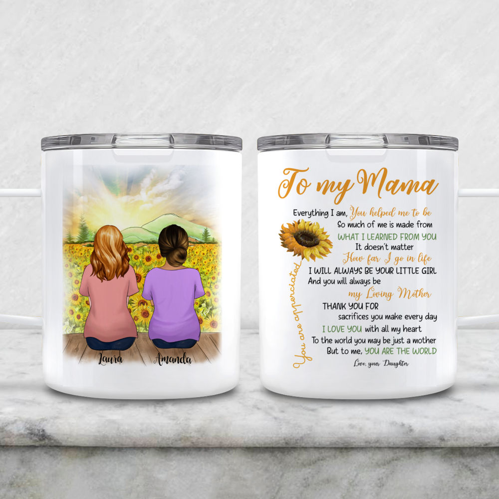 Personalized sunflower mom mug, raising wildflowers, mom mug with names –  Factory21 Store