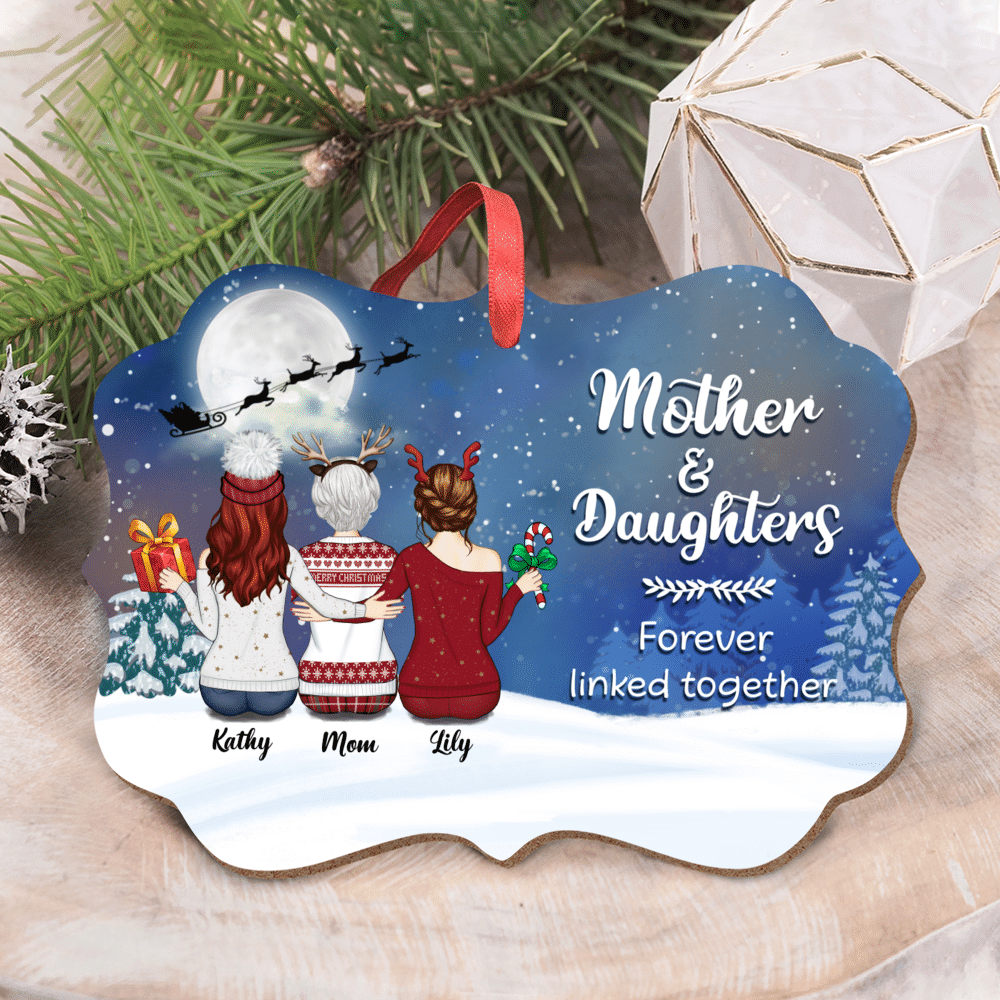 Christmas Mom and Daughters - Personalized Christmas Gifts Custom Orna —  GearLit