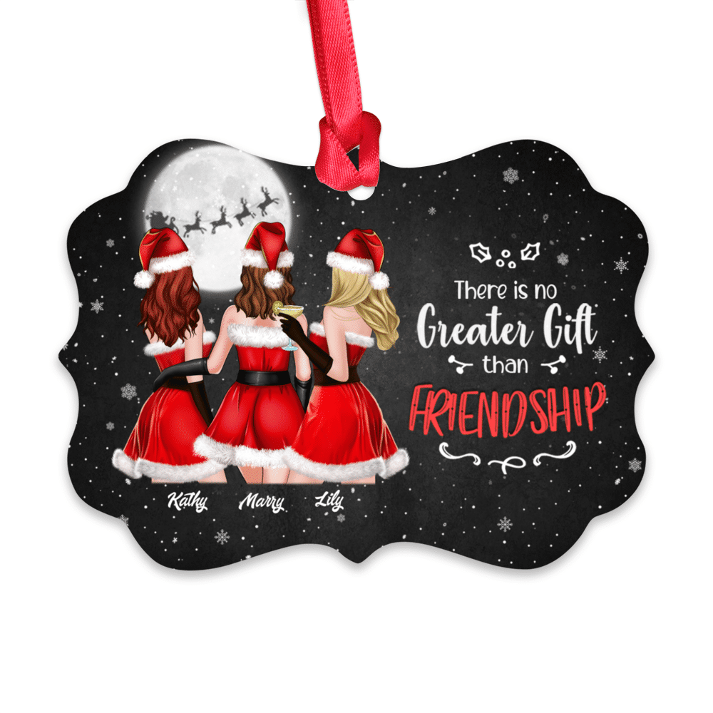 Personalized Christmas Ornament - There Is No Greater Gift Than Friendship  (N)