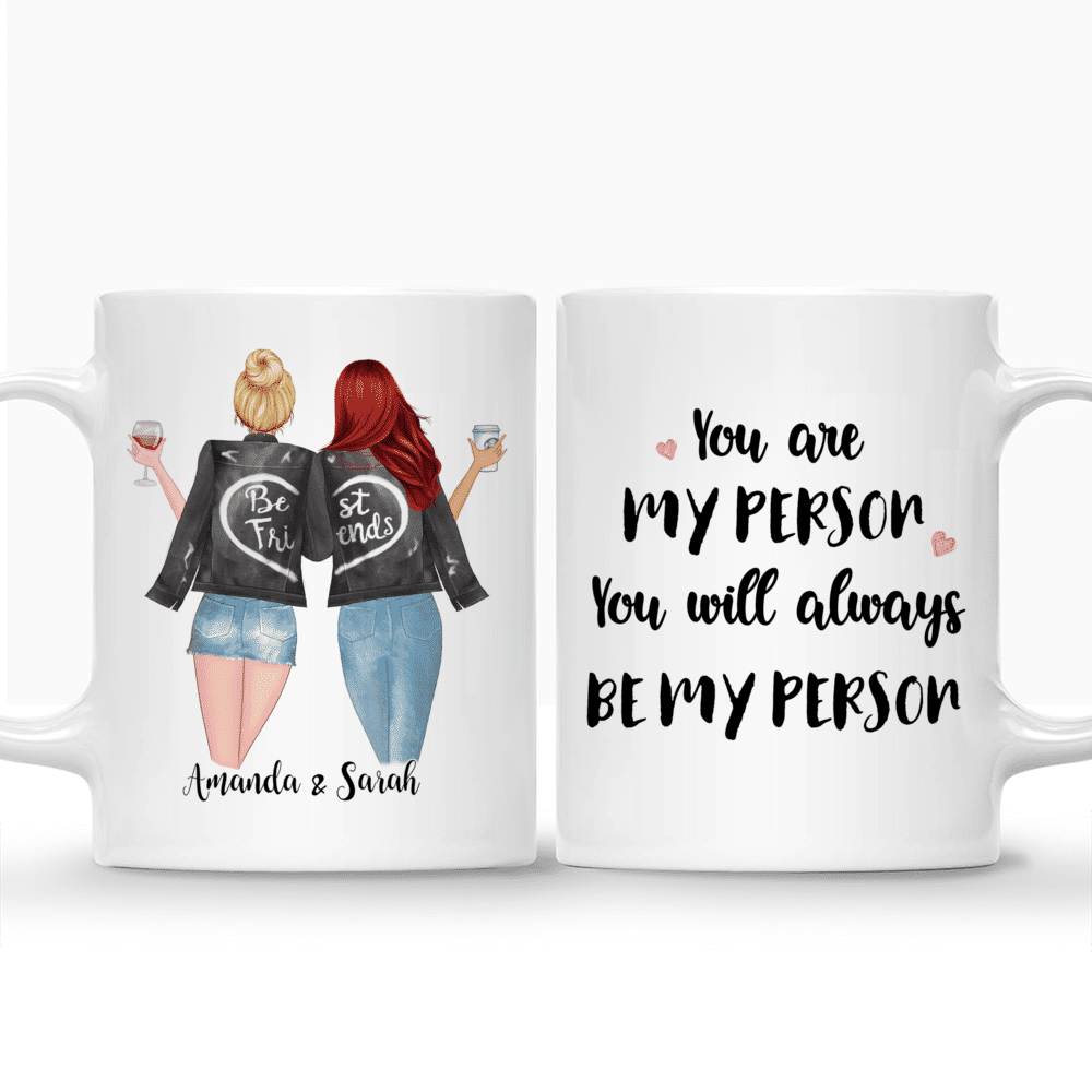 Girl and Dogs Personalized Mug - Name, skin, hair, dog, background, quote  can be customized - White Mug / White / 11oz