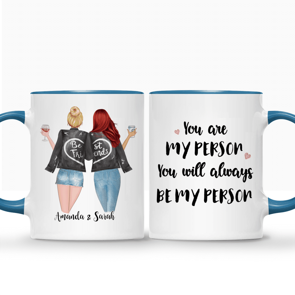 Personalized You Will Always Be My Person Travel Theme White Ceramic Mug  Bestie Gifts for Women for Office and Home - CALLIE in 2023