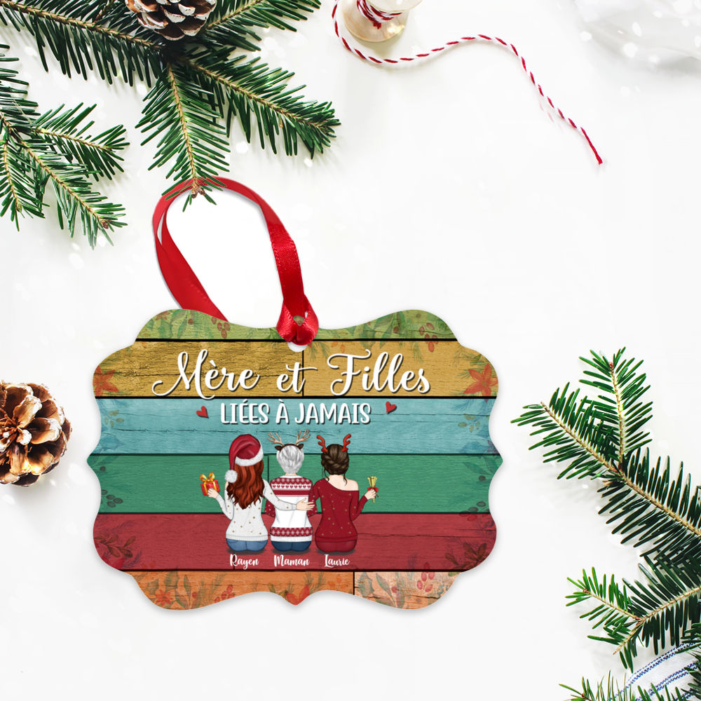 Personalized Ornament - Mère & Filles - Ornement - Mère et filles liées à jamais_2