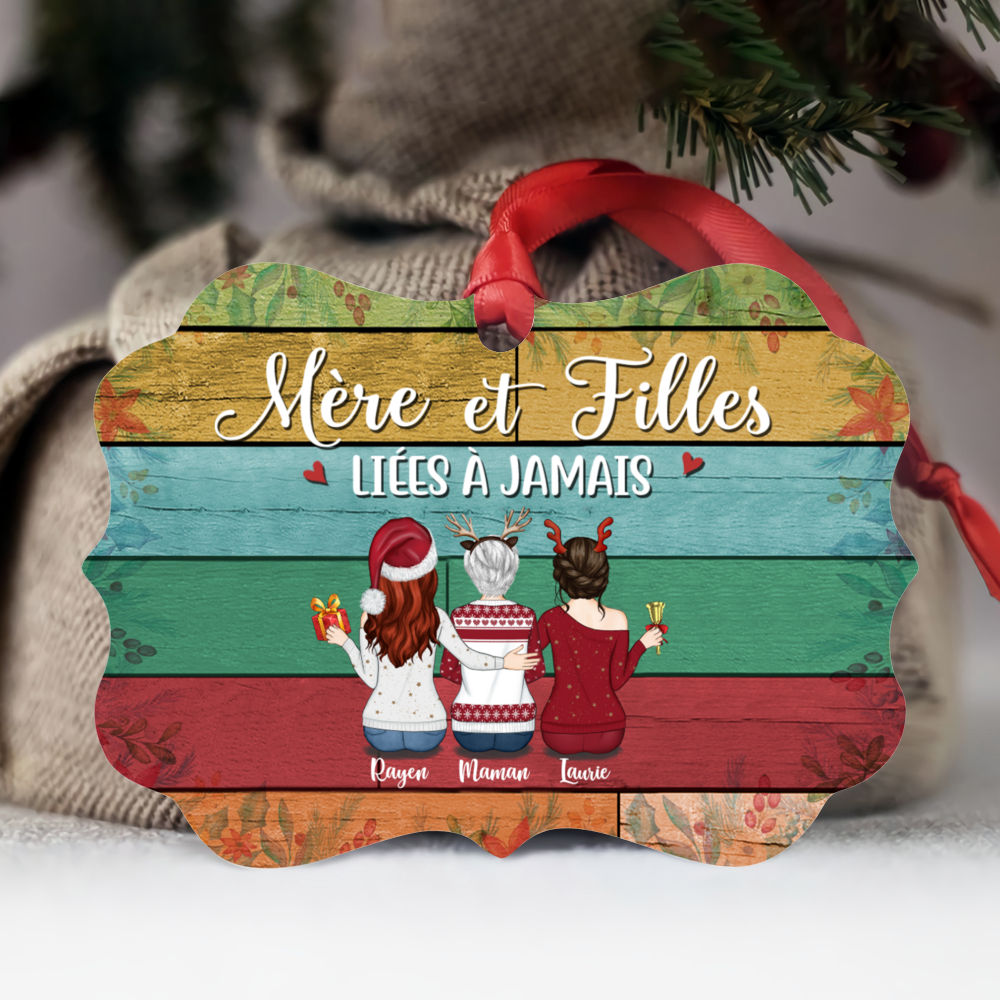 Personalized Ornament - Mère & Filles - Ornement - Mère et filles liées à jamais