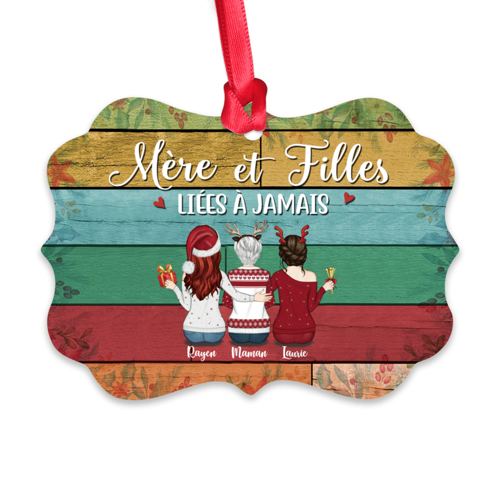 Personalized Ornament - Mère & Filles - Ornement - Mère et filles liées à jamais_1