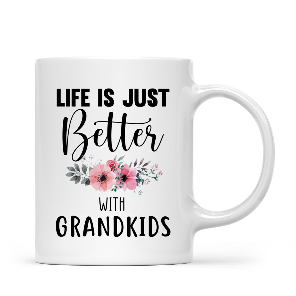 Personalized Mug - Grandkids Xmas Mug - Life is Better With Grandkids (L)_2