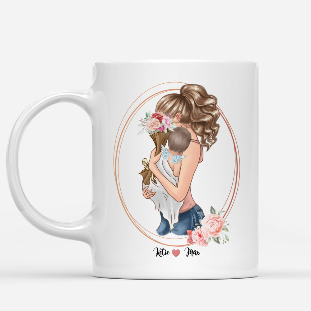 Personalized Mug - Family - First mothers day. Happiness is being a Mom_1