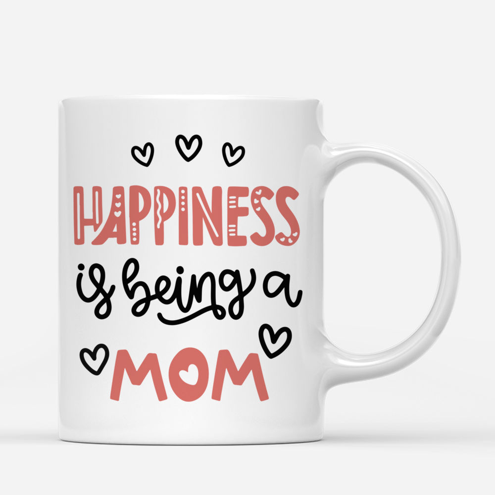 Family - First mothers day. Happiness is being a Mom - Personalized Mug_2