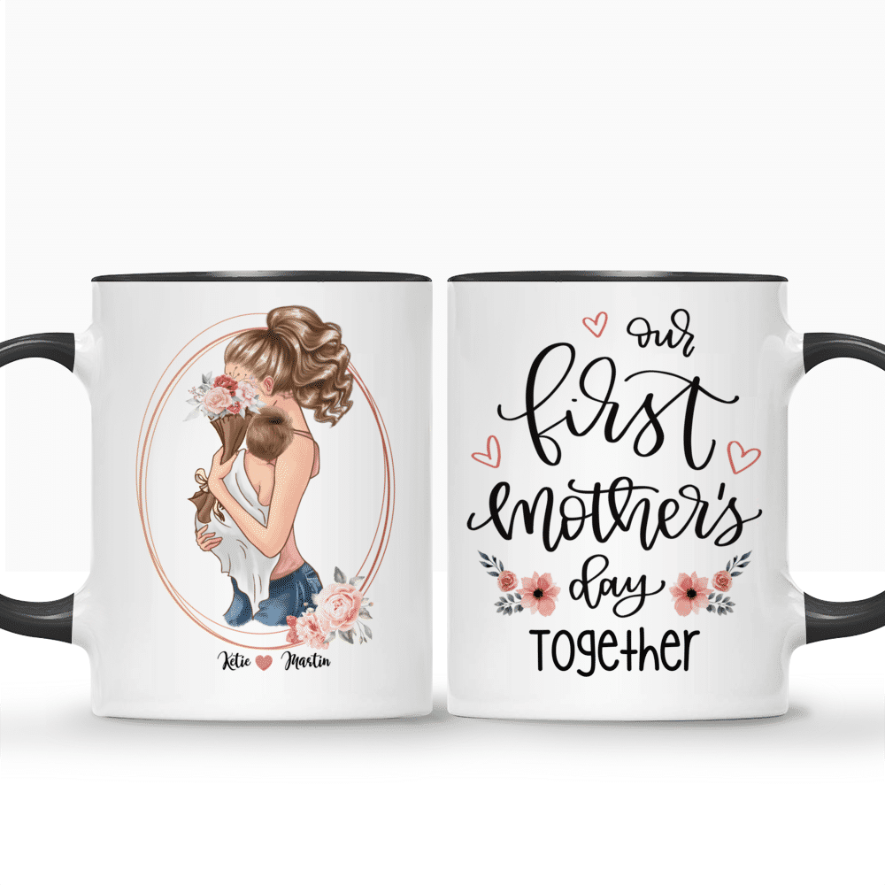 Happy First Mother's Day Custom Mom Mug from Baby, Mothers Day Gift fo –  Myfihu