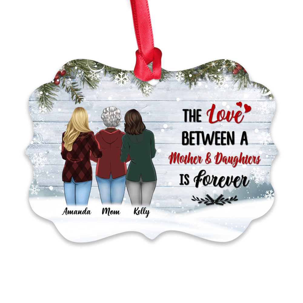 Personalized Ornament - Custom Ornament BG Snow - The Love Between ...