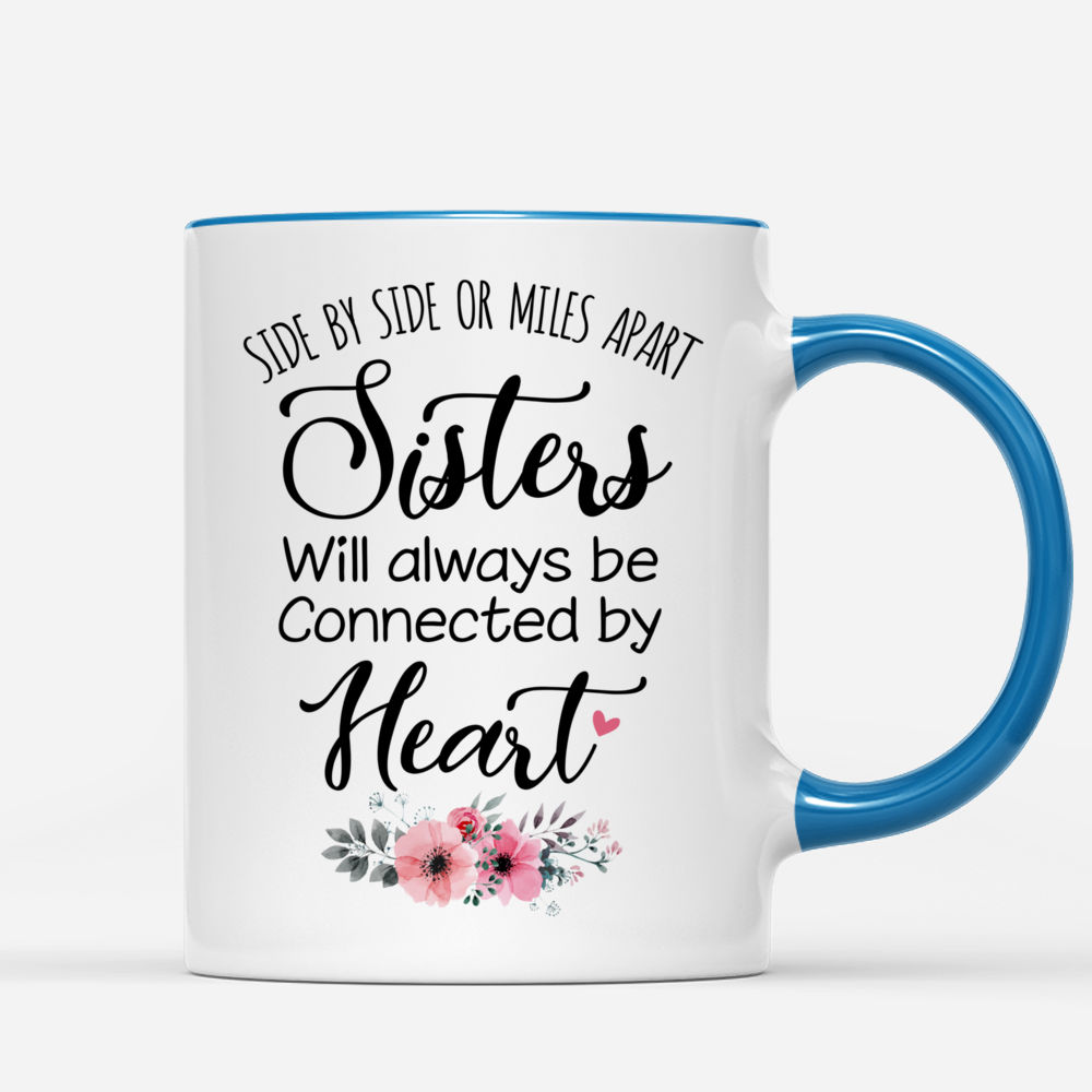 Personalized Mug - 4 Sisters With Angel Wings - Sisters are we