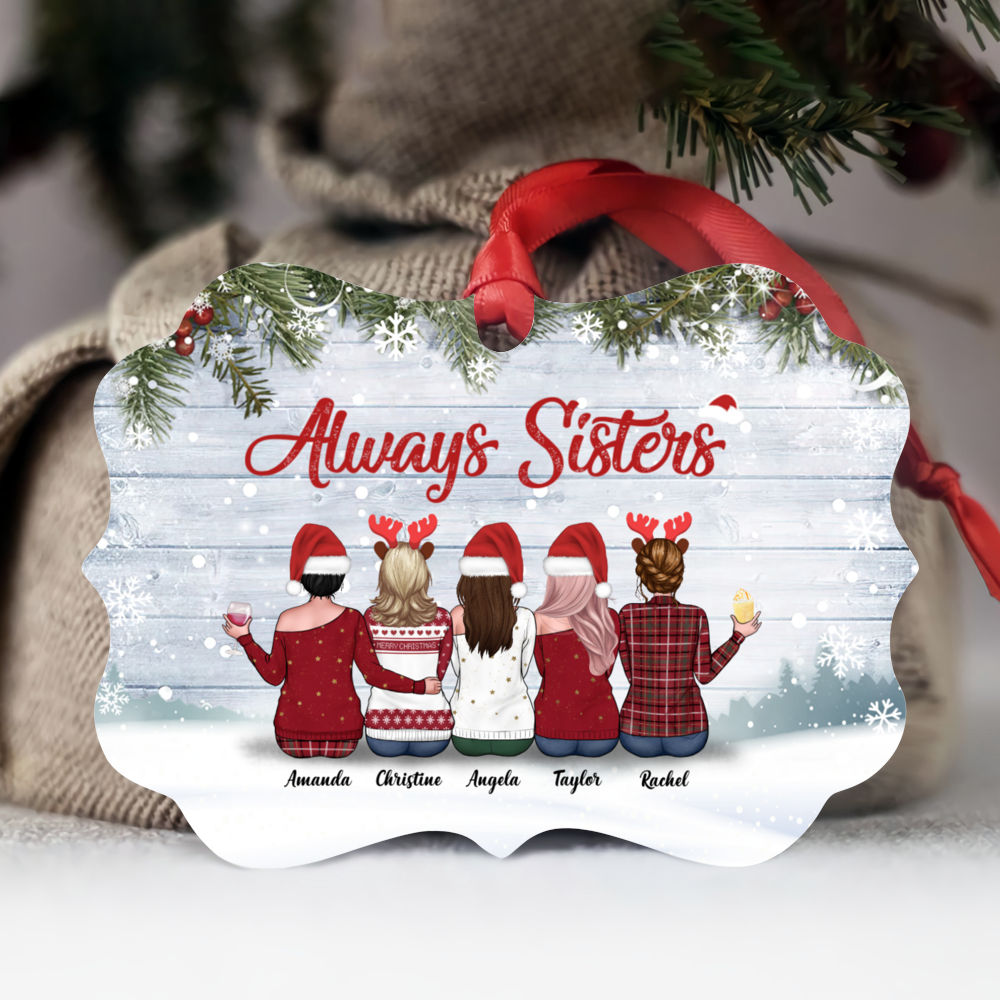 Customized Xmas Ornament - Because Of You I Laugh A Little Harder