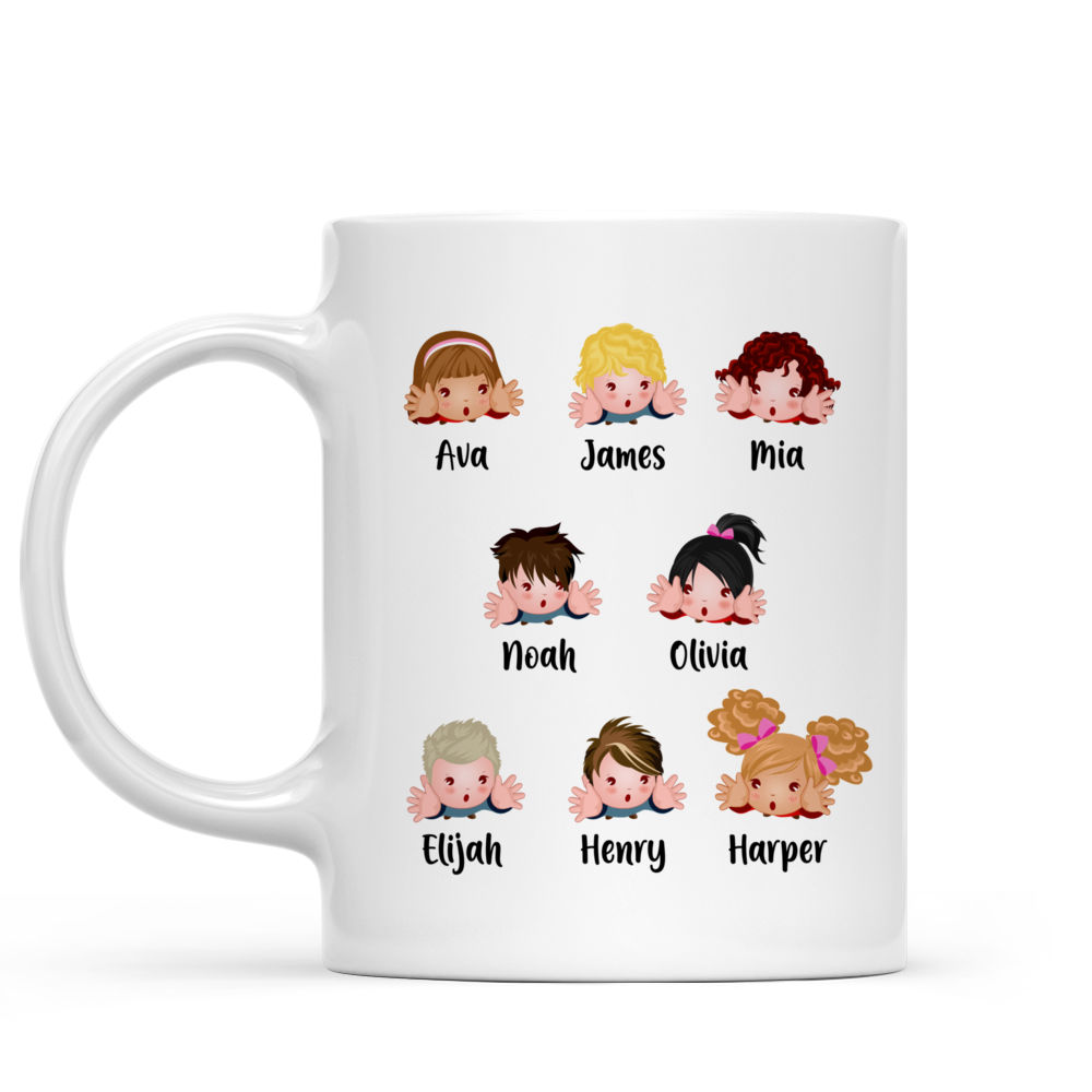 Personalized Mug - Grandma & Grandkids - Up to 9 Grandkids - Life Is Better With Grandkids_1