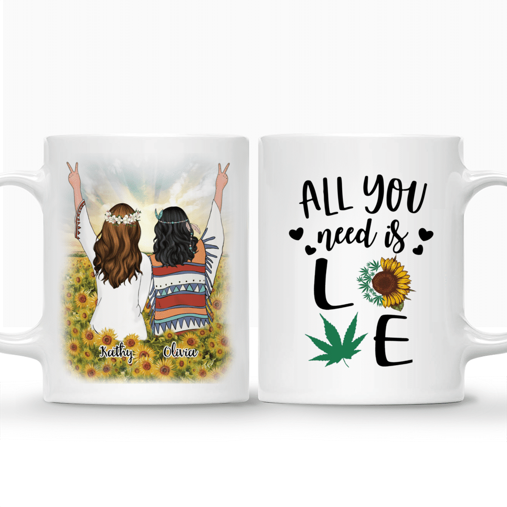 Sunflower Girls - All You Need Is LOVE - Personalized Mug_3