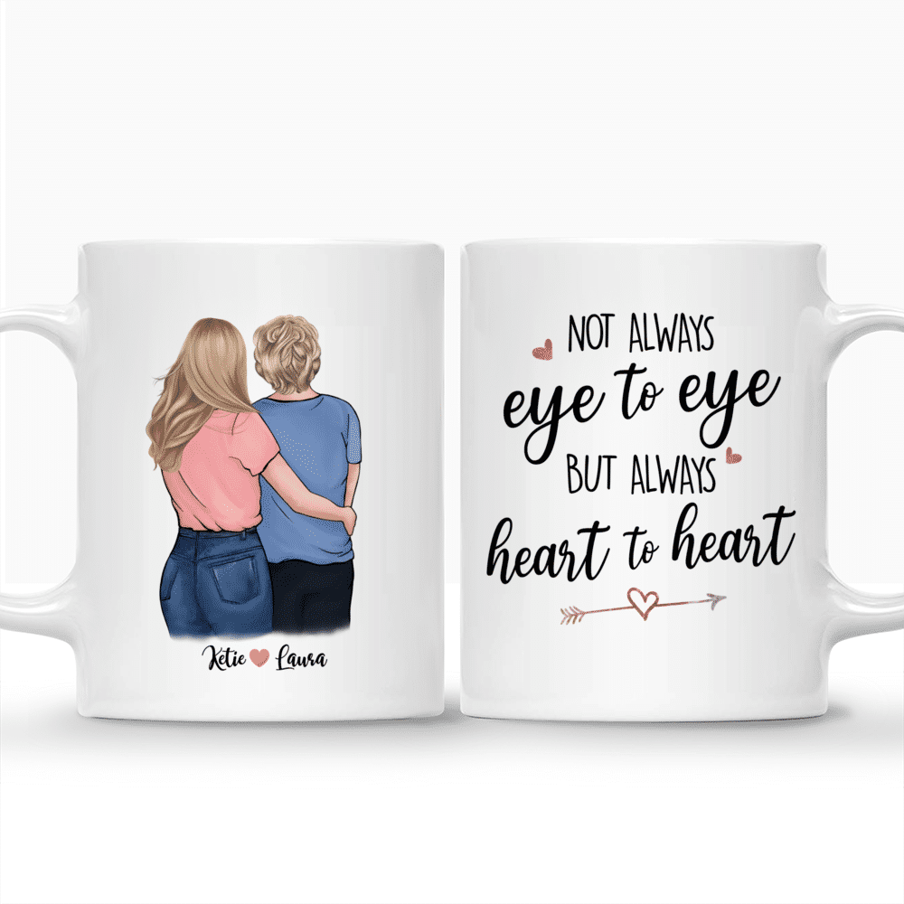 Personalized Mug - Family - Not always eye to eye but always heart to heart._3