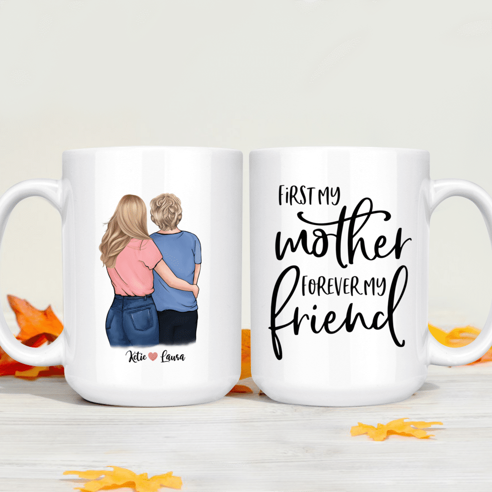 Mom Gifts for Christmas Mom Gifts From Daughter Mom Gifts Birthday Mom Gift  Ideas Coffee Mug First My Mother Forever My Friend Coffee 1259A 