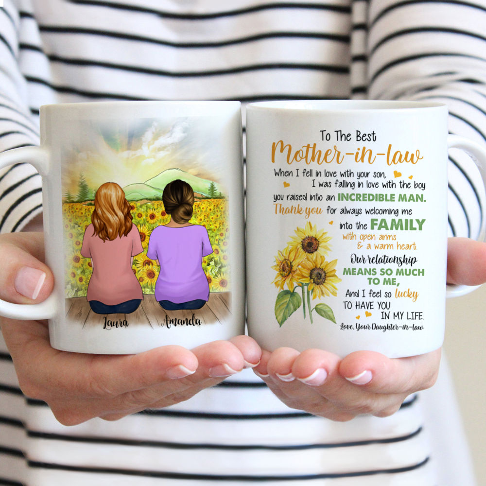 Personalized Mug - Mother-in-law - To The Best Mother-In-Law When I fell in love with your son - Mother's Day, Birthday Gifts, Gifts For Mom, Daughters