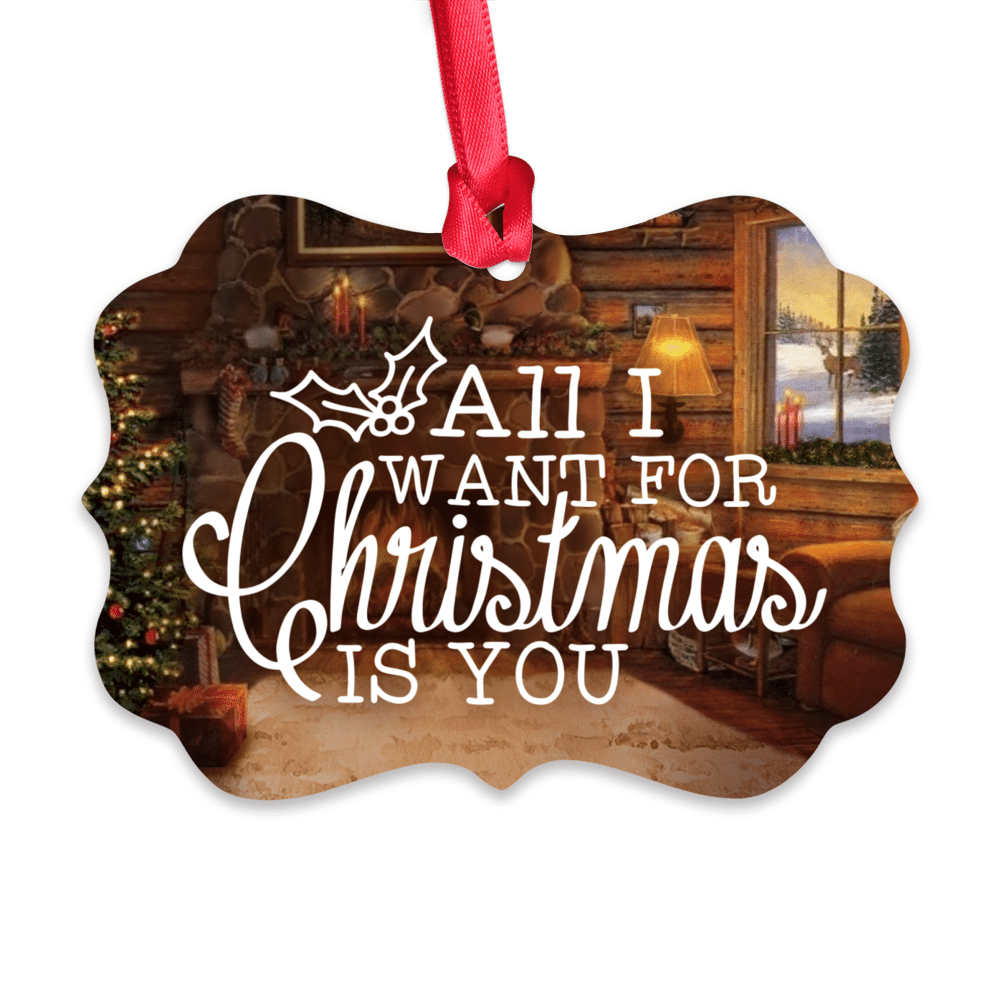 Personalized Ornament - Christmas Gifts - Gifts For Couples - All I Want For Christmas Is You (Custom Ornament -Christmas Gifts For Women, Men, Couples)_3