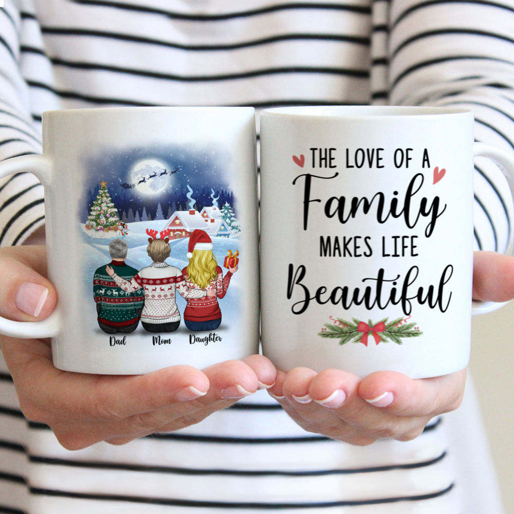 Personalized Mug - Family Mug - The love of a family makes life beautiful (7869)