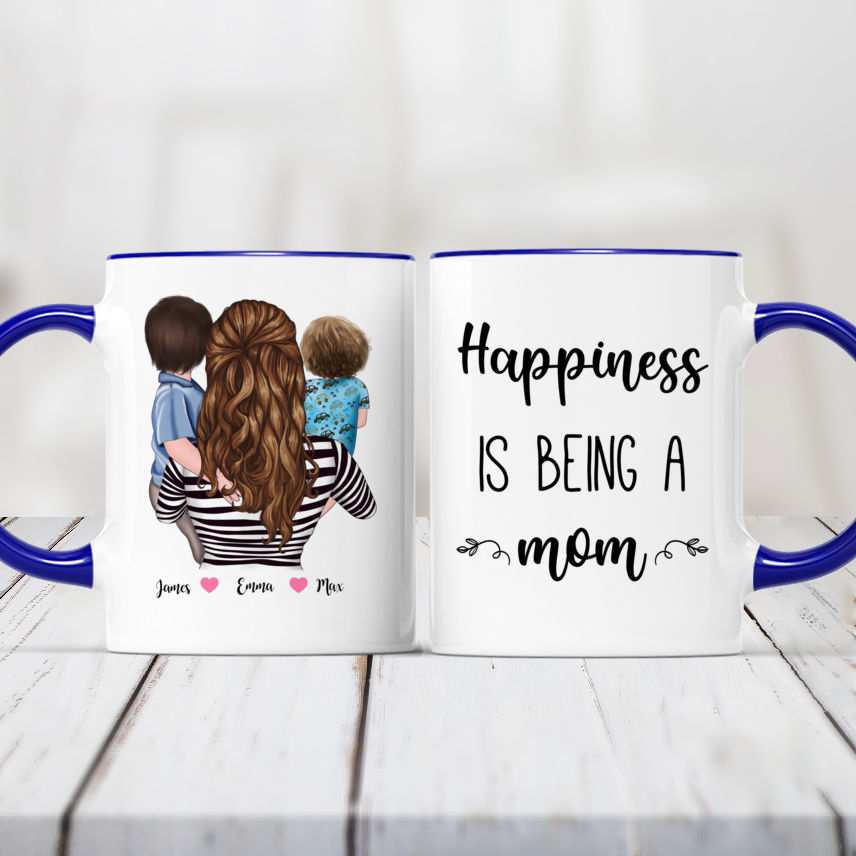 Happy Everything Cobalt Happy Boy Mom Mug