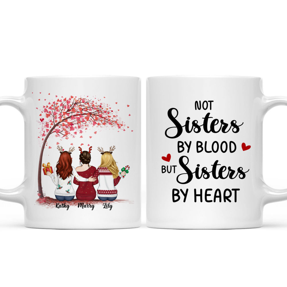 Personalized Mug - Girls Mug - Not Sisters by blood but Sisters by heart (DP)_4