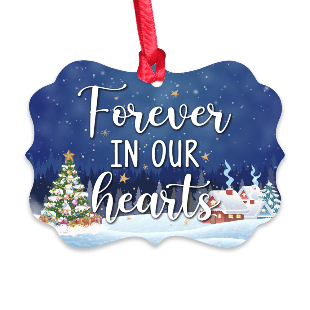 Personalized Ornament - Family Ornament - Forever in our hearts (8027)_3