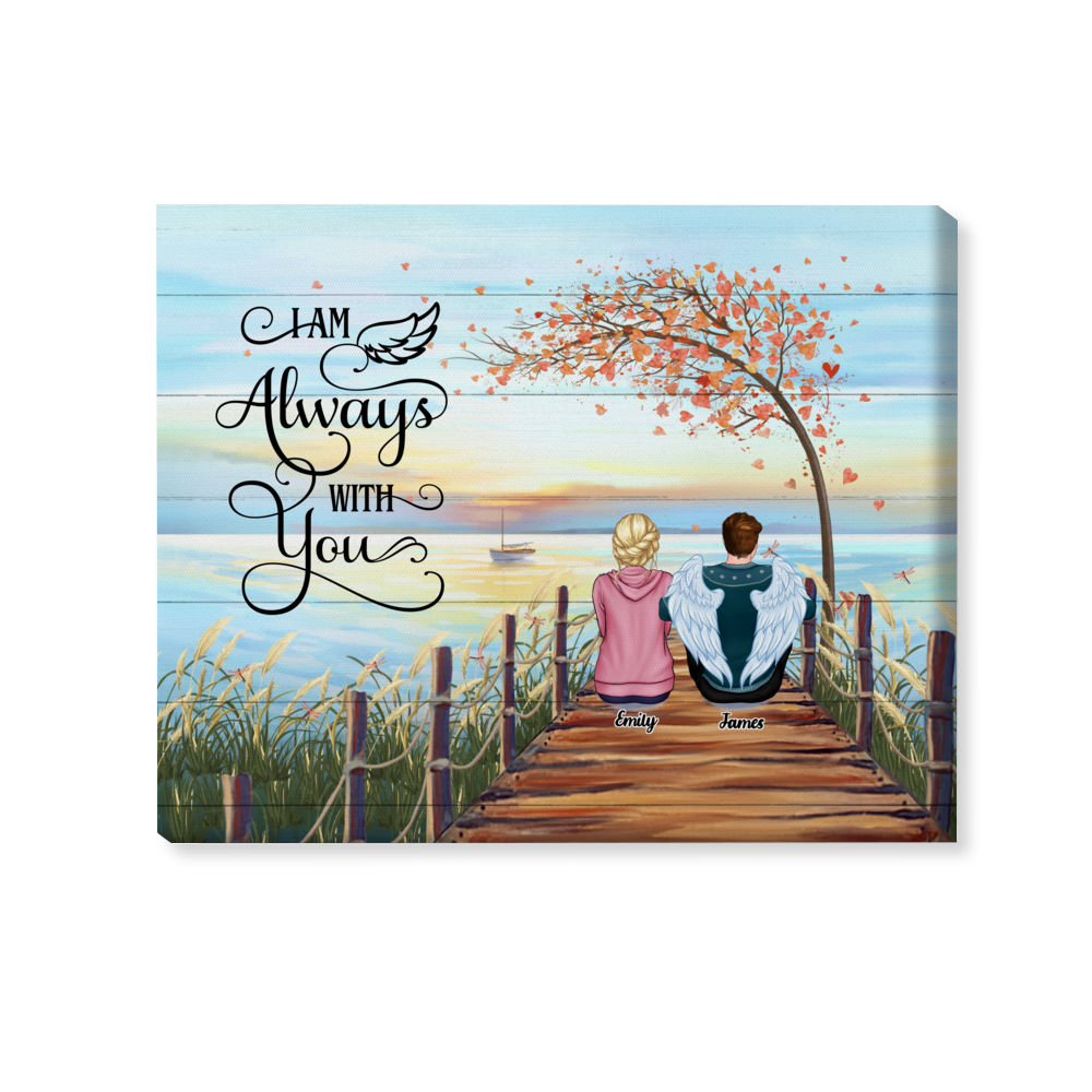 Personalized Wrapped Canvas - Memorial Canvas - I am always with you (L)