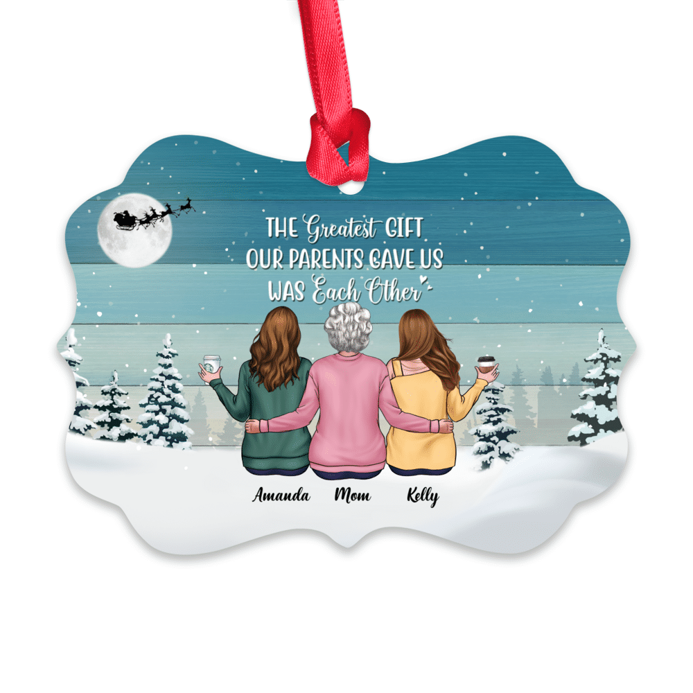 Personalized Ornament - Christmas Ornament - The Greatest Gift Our Parents Gave Us Was Each Other (Casual)_1