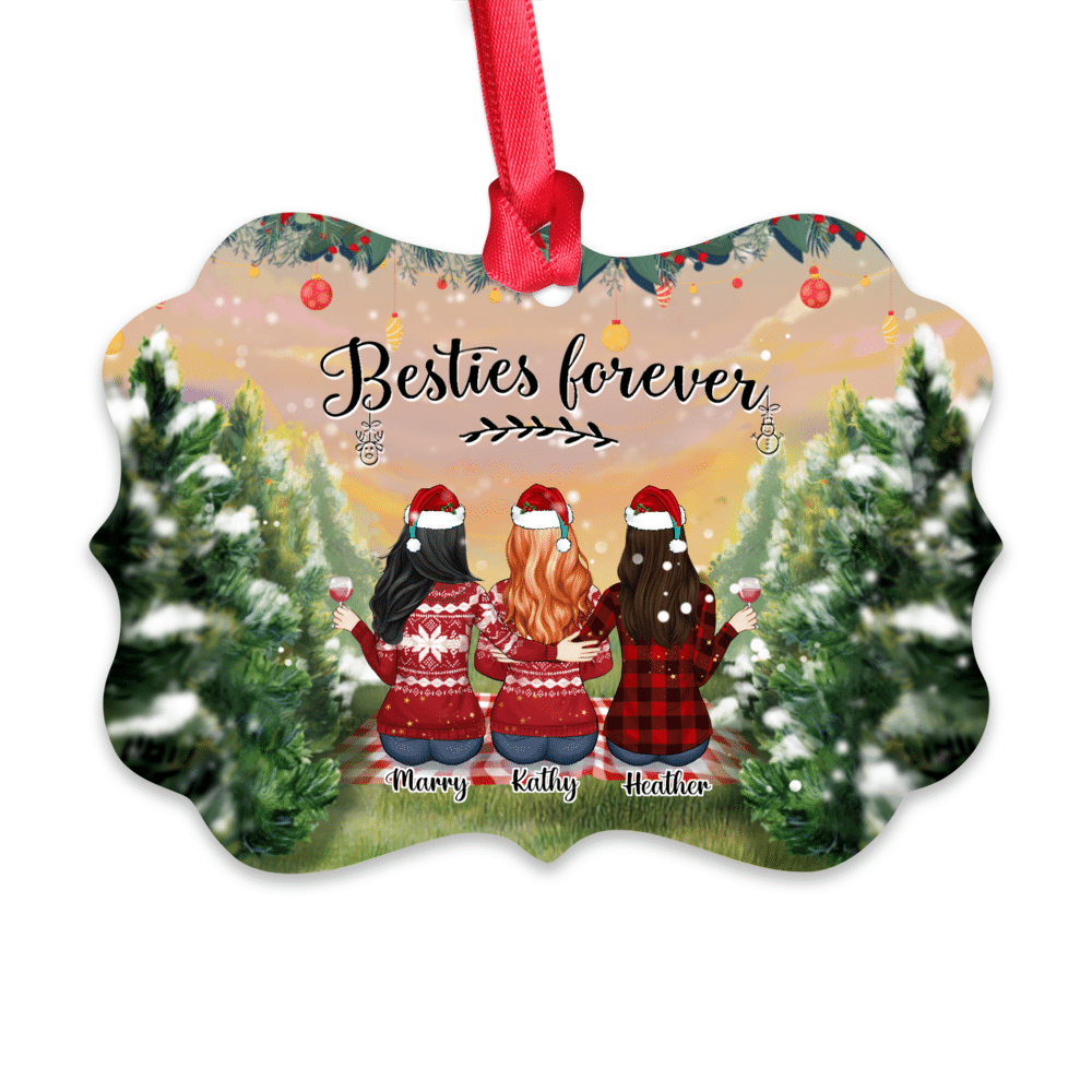 Personalized Ornament - Christmas Tree Farm - Besties forever_1