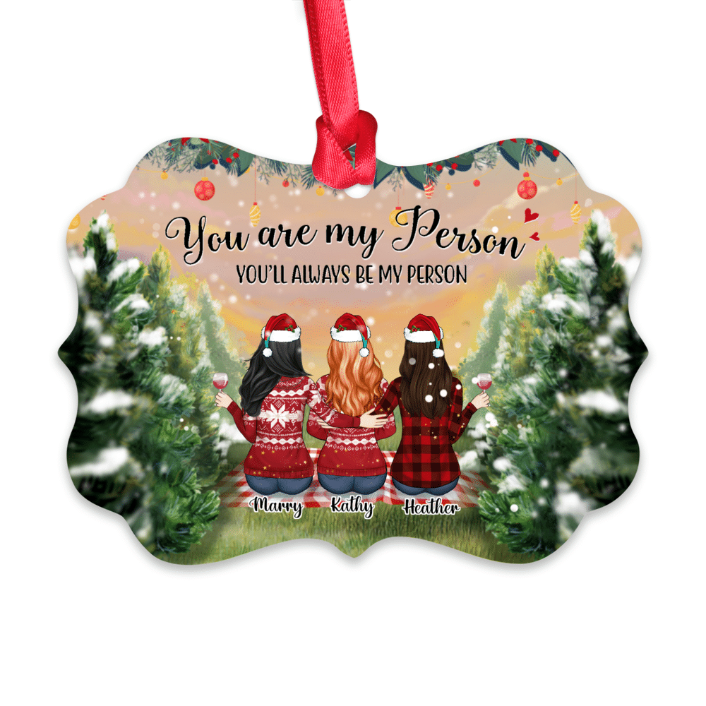 Personalized Ornament - Christmas Tree Farm - YOU ARE MY PERSON, you'll always be my person_1