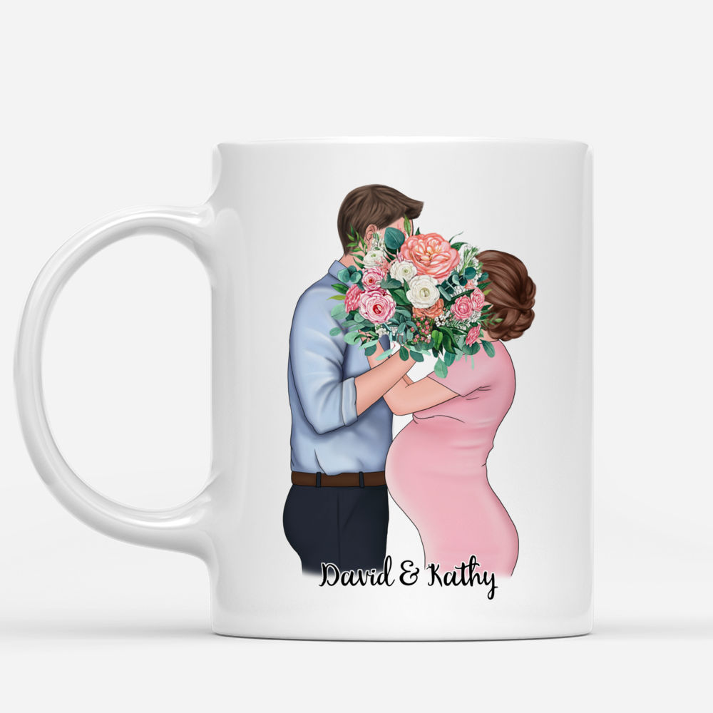 Father's Day Custom Mugs - You, Me, and Our Baby, A Perfect Home_1