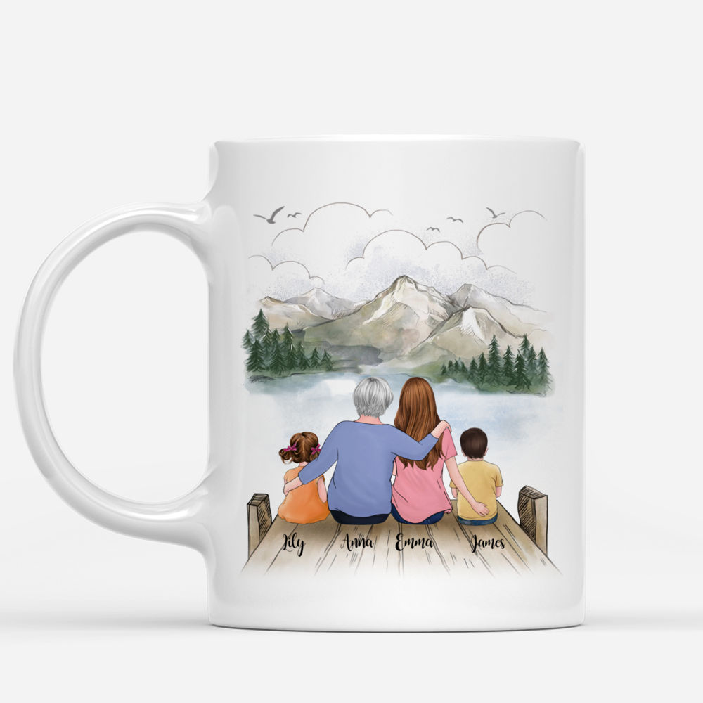 Family - Mother  Daughter Forever Linked Together | Personalized Mugs_1