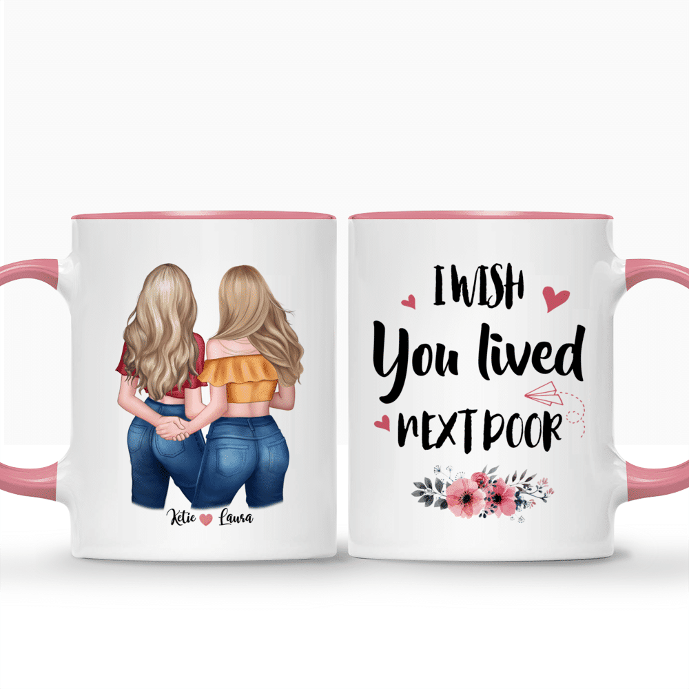 Personalized Best Friend Mug, Friendship Mug, I Wish You Lived Next Do -  Vista Stars - Personalized gifts for the loved ones