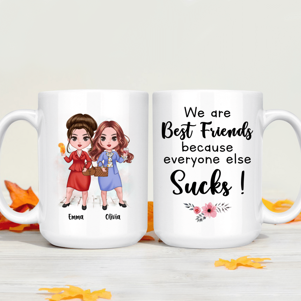 Personalized Mug - Up to 7 Women - Friends Nutrition Facts (7314)