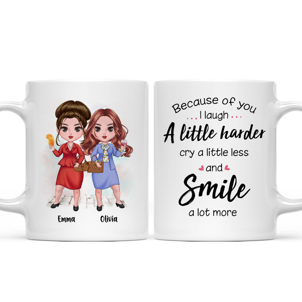 Up to 7 Girls - Besties - Because Of You I Laugh A Little Harder Cry A ...