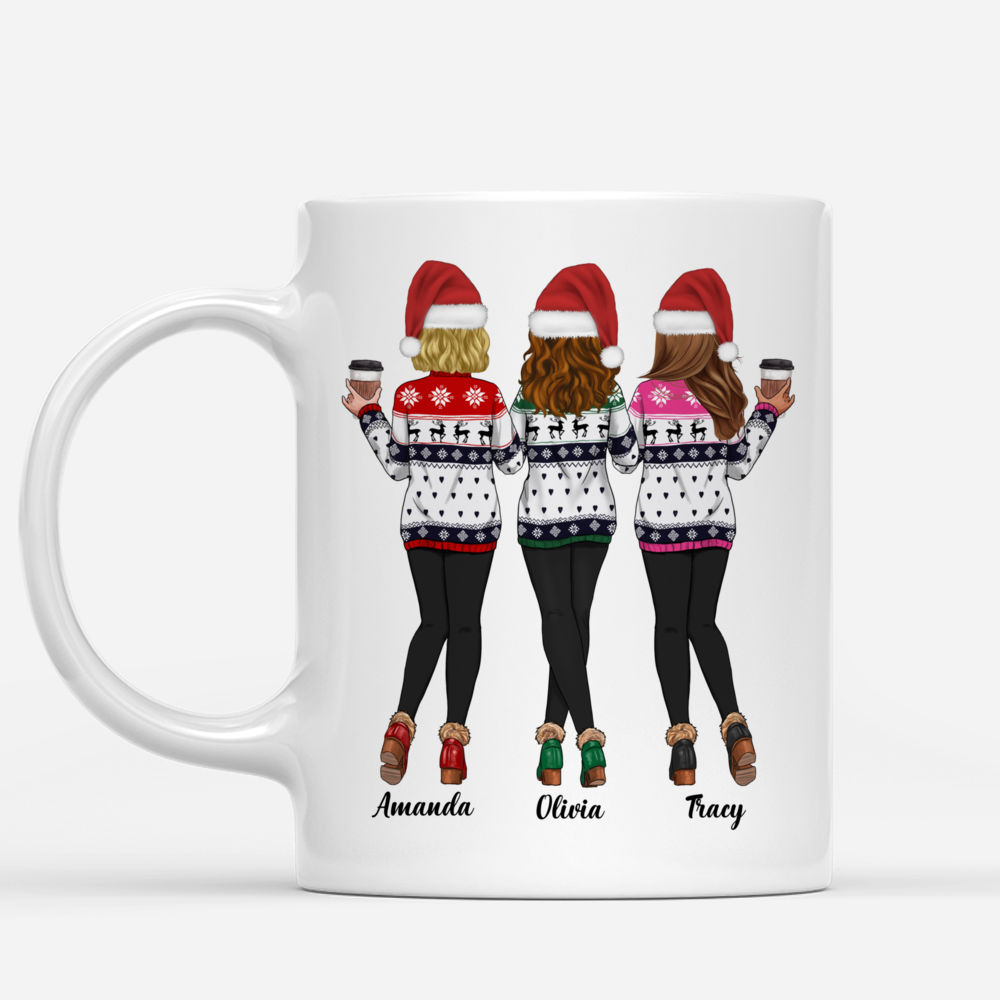 Personalized Mug - Xmas - Sweaters Leggings - Life Is Better With Sisters_1