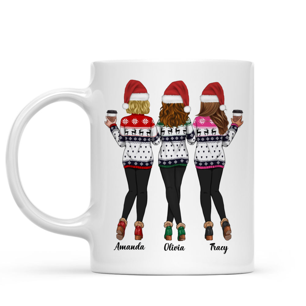 Personalized Mug - Xmas - Sweaters Leggings - I Would Fight A Bear For You Besties_1